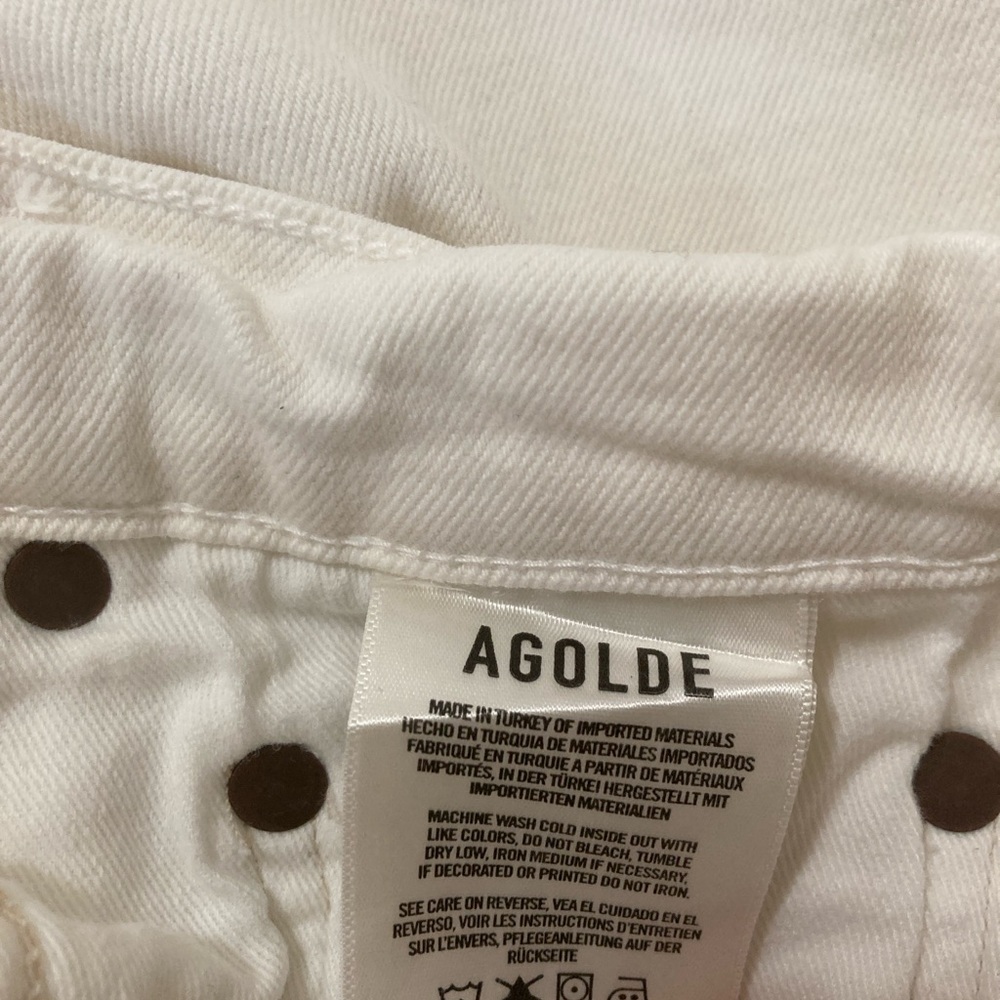 Agolde Los Angeles Women’s Jeans Demin Straight Cream Size 28 - Picture 14 of 16